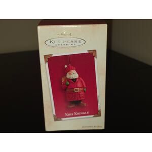 Vintage Hallmark Keepsake Christmas Tree Ornament 2003 Santa Kris Kringle NOS